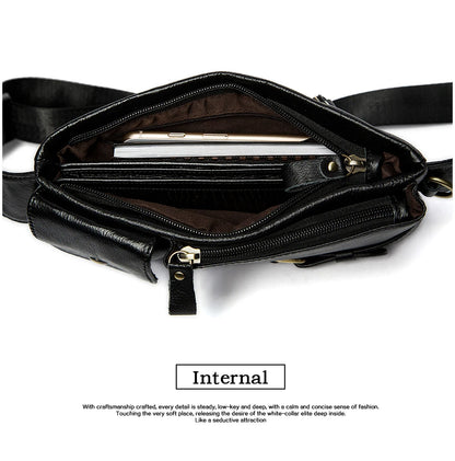Men's Retro Leather Waist Pack