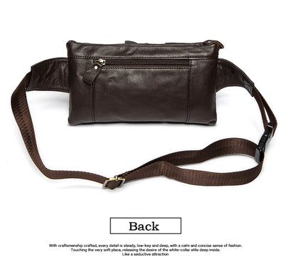 Men's Retro Leather Waist Pack