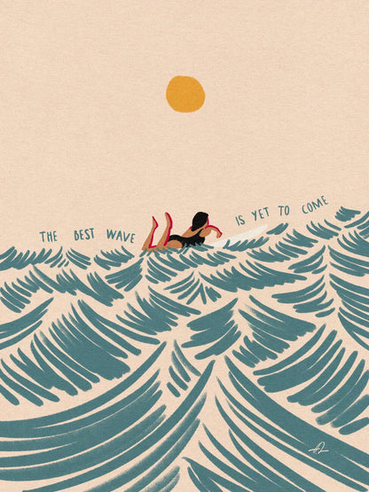 Nordic Sea Wave Canvas Art Print