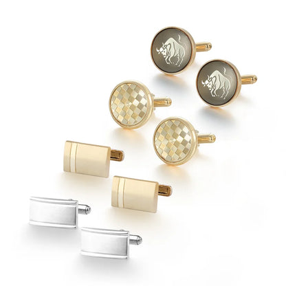 Luxury Cufflink Set (4 Pairs)