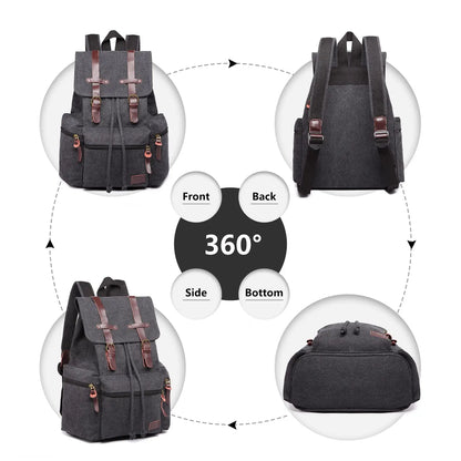 Vintage Canvas Explorer's Backpack
