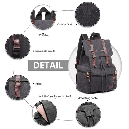 Vintage Canvas Explorer's Backpack