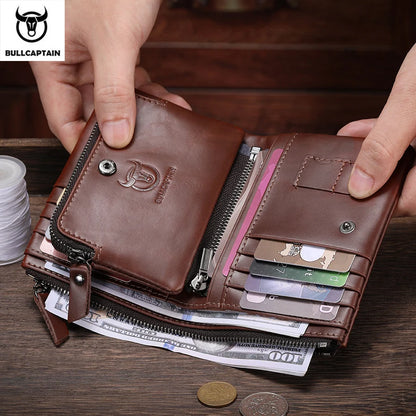 Vintage Oil Waxed Cowhide Wallet