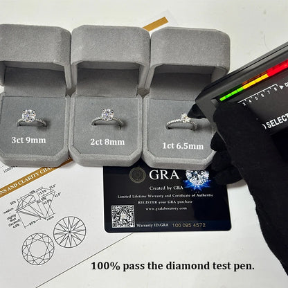 Dazzling Moissanite Solitaire Ring
