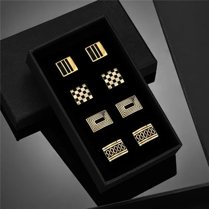 Luxury Cufflink Set (4 Pairs)