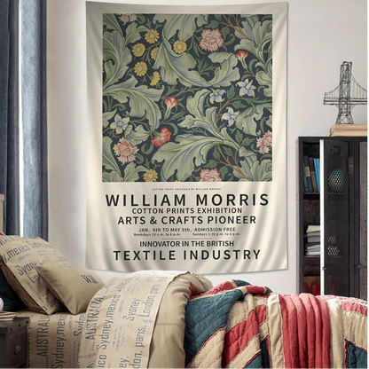 Abstract William Morris Inspired Tapestry