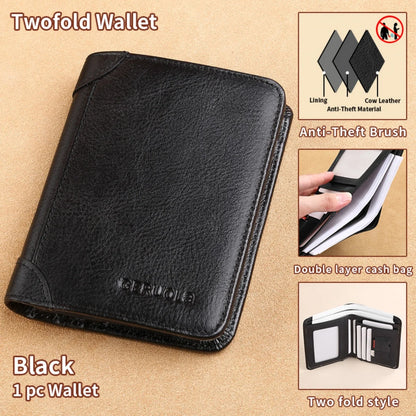Men's Genuine Leather RFID Bifold Wallet