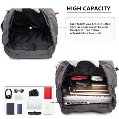 Vintage Canvas Explorer's Backpack