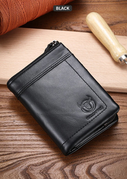 Vintage Oil Waxed Cowhide Wallet