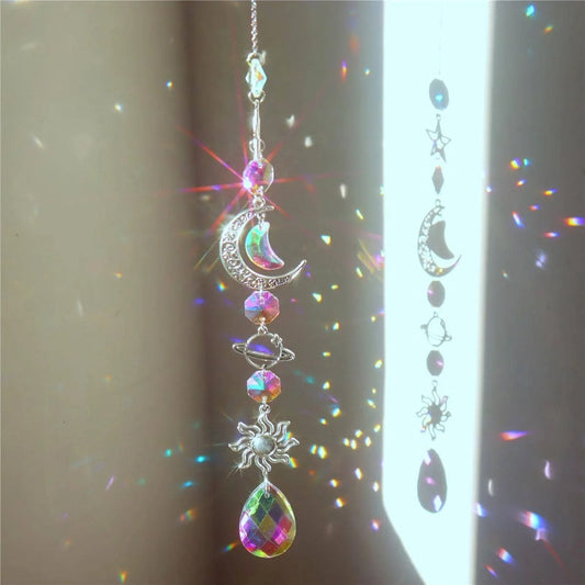 Galaxy Crystal Wind Chime & Suncatcher
