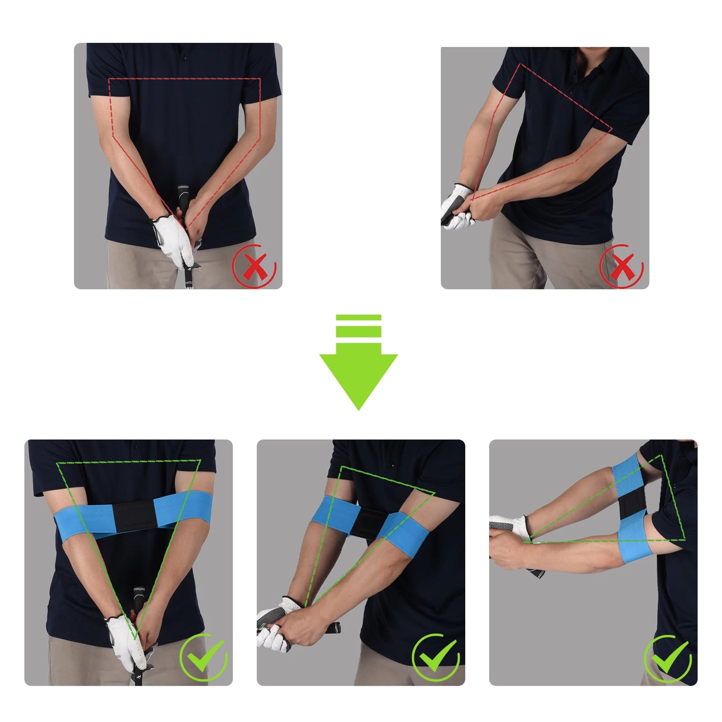 Golf Swing Arm Strap