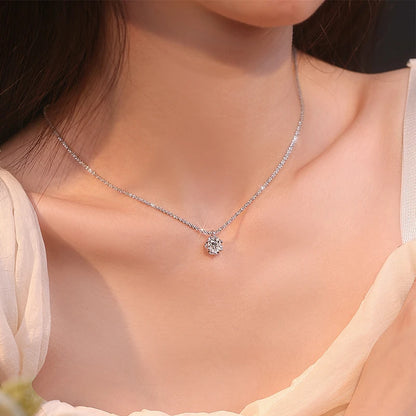Moissanite Solitaire Pendant Necklace