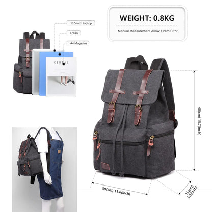 Vintage Canvas Explorer's Backpack