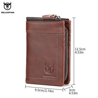 Vintage Oil Waxed Cowhide Wallet