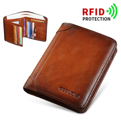 Men's Genuine Leather RFID Bifold Wallet