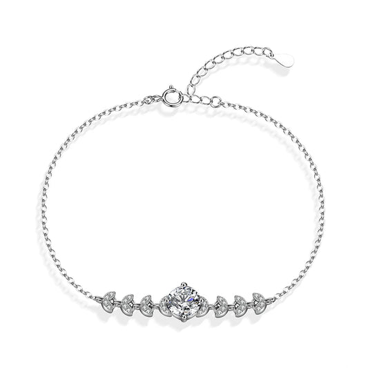Moissanite Bracelet in Sterling Silver
