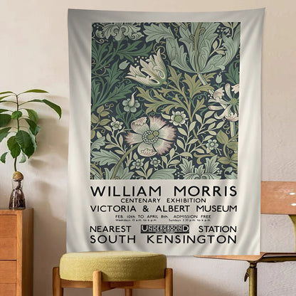 Abstract William Morris Inspired Tapestry