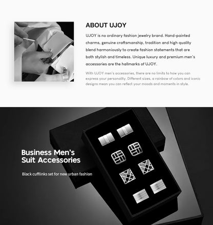 Luxury Cufflink Set (4 Pairs)