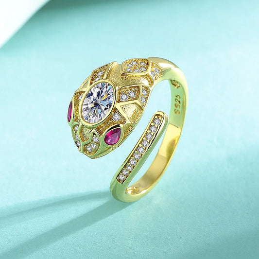 Moissanite Spirit Snake Ring