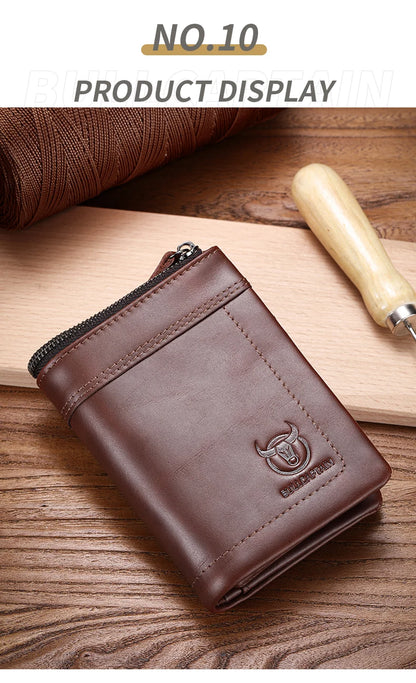Vintage Oil Waxed Cowhide Wallet