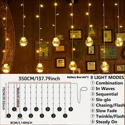 Clarity Sphere String Lights. 3m, 108 lights