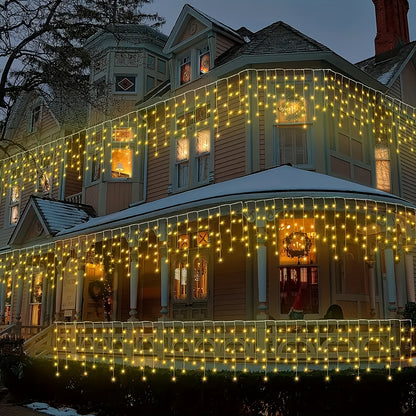 The PLB Solar Cascade Icicle String Lights (162/96 LED)