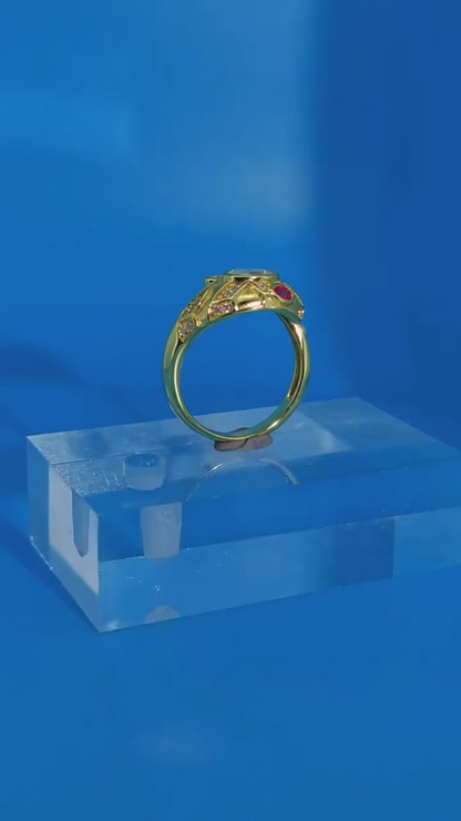Moissanite Spirit Snake Ring